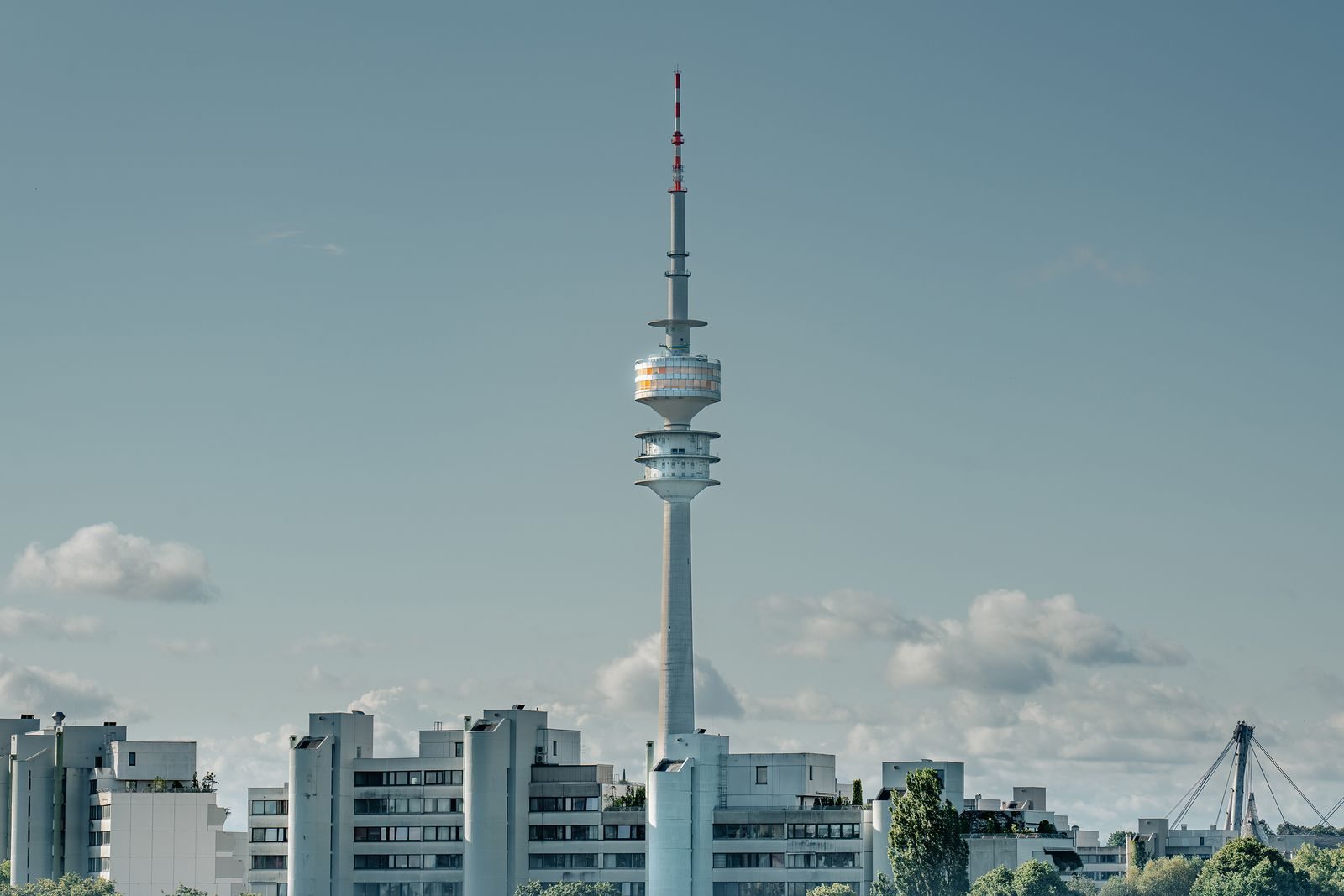 Olympic Tower above the Munich skyline