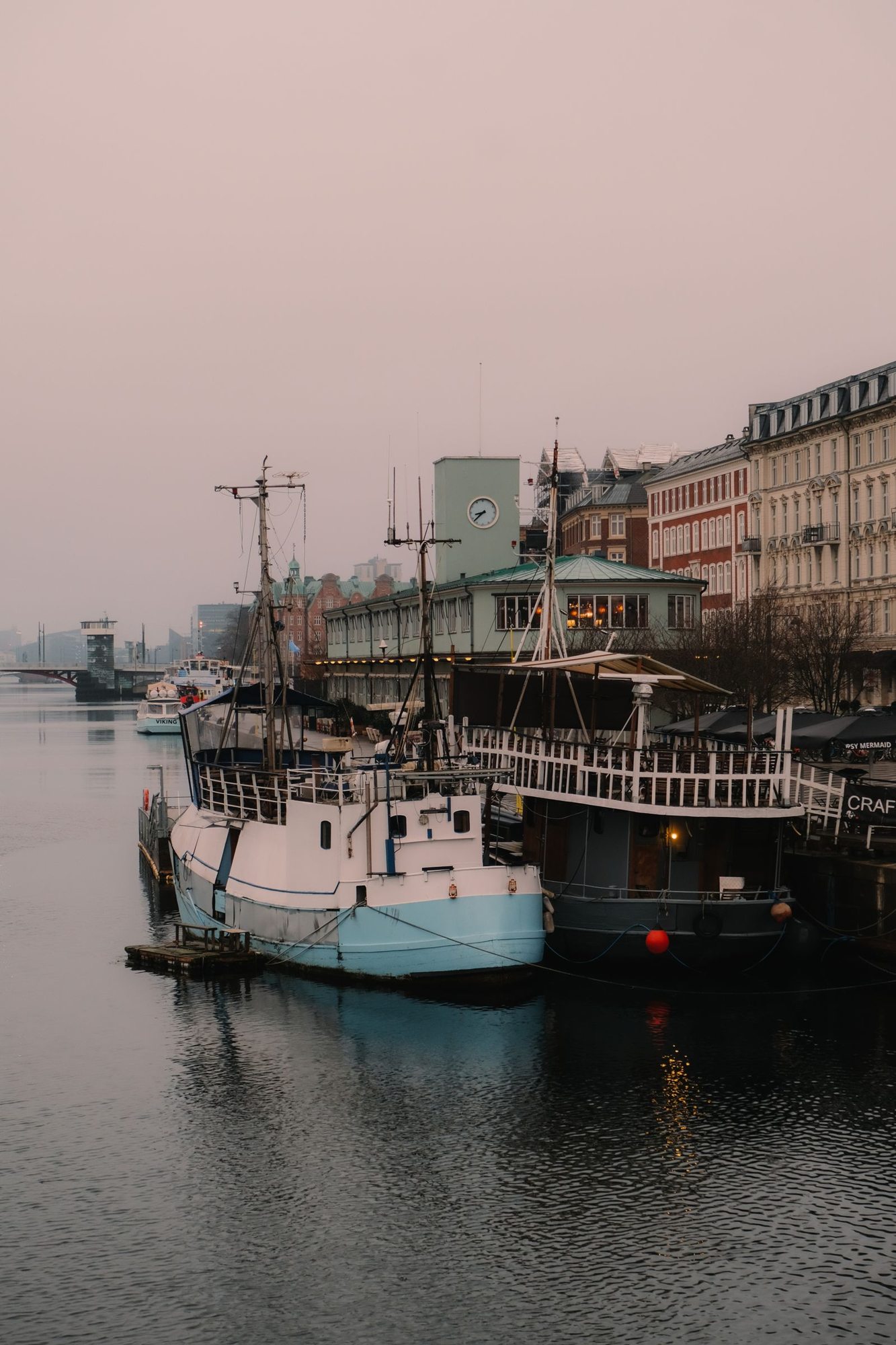 Boote am Kopenhagener Hafen